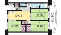 向島団地６街区－３棟間取り図面