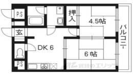 西京極ハイツ間取り図面
