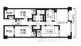 グランデュール鴨川１番館５０７間取り図面