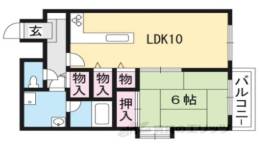 レトロマンション３間取り図面