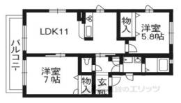 ドミール嵯峨野間取り図面