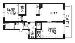 ドミール嵯峨野間取り図面