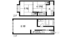 太秦蜂岡町10-171店舗付住宅間取り図面