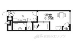 レオパレスおおやぶ２間取り図面