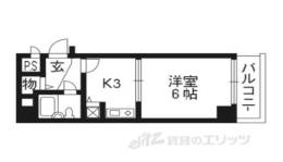 ライオンズマンション京都三条間取り図面
