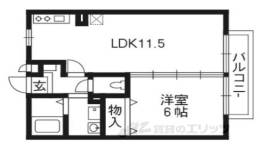リバーサイド桂川間取り図面