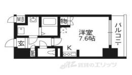 エスリード烏丸五条駅前間取り図面