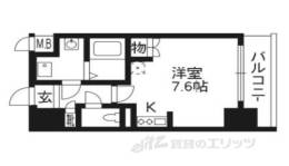 エスリード烏丸五条駅前間取り図面