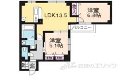 コモド御所南間取り図面