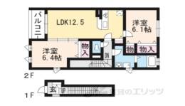 カサベルデ弐番館間取り図面