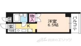 ロイヤルパレス百万遍間取り図面