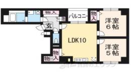プリムローズ四条間取り図面