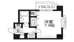 スカイノブレ京都四条大宮404間取り図面