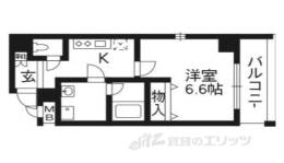 アスヴェル京都二条駅前間取り図面