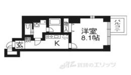 アスヴェル京都二条駅前間取り図面