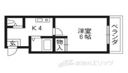 五条若宮ハイツ間取り図面