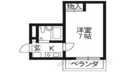 五条若宮ハイツ間取り図面