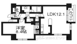 レジディア洛北間取り図面