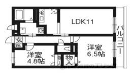 シャーメゾン嵯峨間取り図面