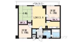 信開ガーデンコート西大路213間取り図面