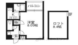 メディナ西大路２間取り図面