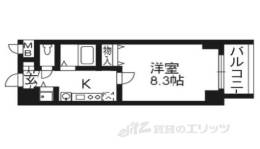 プレサンス二条城北聚楽間取り図面
