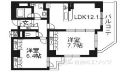 アバンエスパス烏丸御池間取り図面