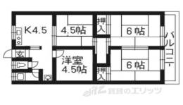 中西マンションＢ棟間取り図面