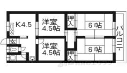 中西マンションＢ棟間取り図面