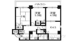 ライオンズマンション御池通間取り図面