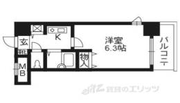 プレサンス京都烏丸御池２間取り図面