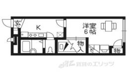 レオパレスアクエリアス西院間取り図面