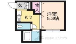 Ｋ’Ｓ　ＨＯＵＳＥ　２間取り図面