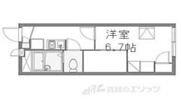 レオパレス二条城北間取り図面