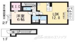 リビングタウン唐崎Ａ棟間取り図面