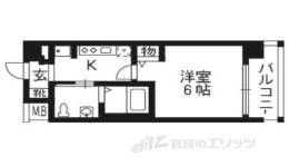 エストーネ京都二条間取り図面