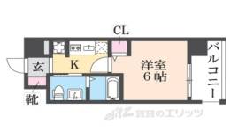 エストーネ京都二条間取り図面
