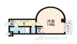 エリーフラッツ桂南間取り図面