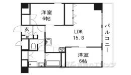 グランドムール五条烏丸間取り図面