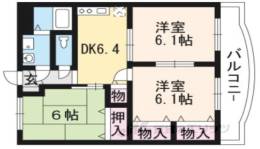 西村マンション２間取り図面