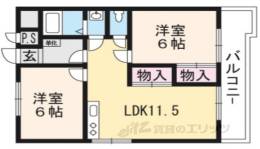 アクエルド長岡京間取り図面
