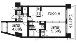 プレサンス京都駅前千都間取り図面