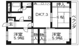 キザクラクズハハイツ間取り図面