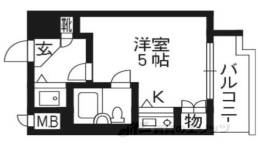 ライオンズマンション京都河原町間取り図面