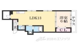 墨染コーポ間取り図面