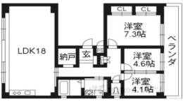 北山アトリエビル間取り図面