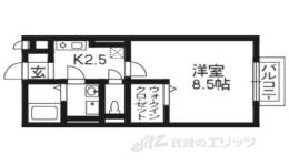 エルクレールＥＳＴ１間取り図面