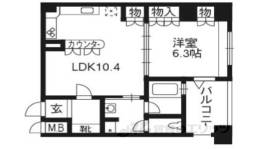 リーガル京都御所東間取り図面