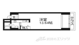 レジデンシャル四条蟷螂山間取り図面