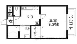 プラシード白川今小路間取り図面